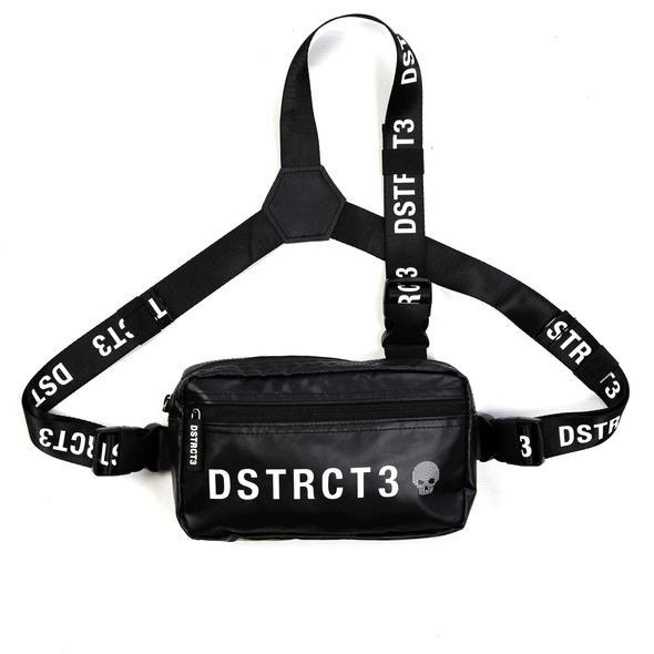 DSTRCT3 | Tri Strap 01 Black Chest Bag